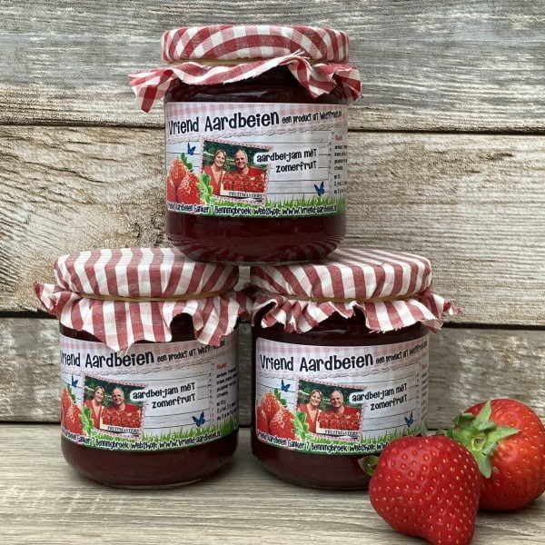 Jam aardbei-zomerfruit - Vriendaardbeien